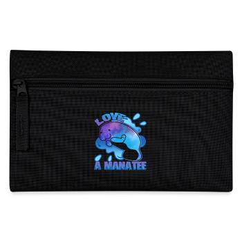 In Love With A Manatee - Pencil Case - black - Front