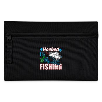 Hooked On Fly Fishing - Pencil Case - black - Front