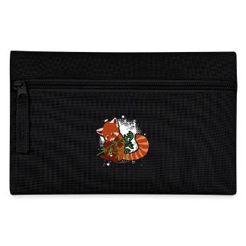Red Panda Loves Bamboo - Pencil Case - black - Front