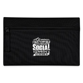 Social Worker Needs Expert Advice - Pencil Case - black - Front