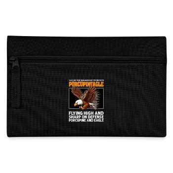 FLYING HIGH AND SHARP ON DEFENSE - PORCUPINE EAGLE - Pencil Case - black - Front