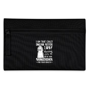 I Am That Crazy English Setter Lady - Pencil Case - black - Front