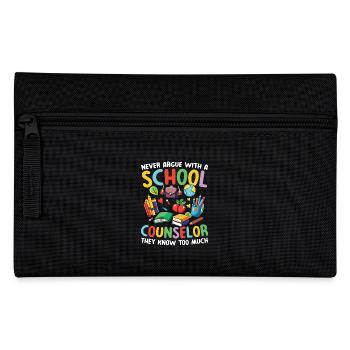 Never Argue With A School Counselor - Federtasche - Schwarz - Vorne