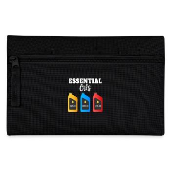 Lustige Essential Oils Illustration für - Federtasche - Schwarz - Vorne