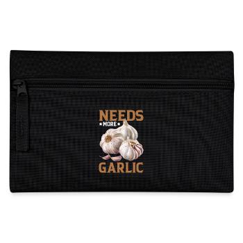 Needs More Garlic - Federtasche - Schwarz - Vorne