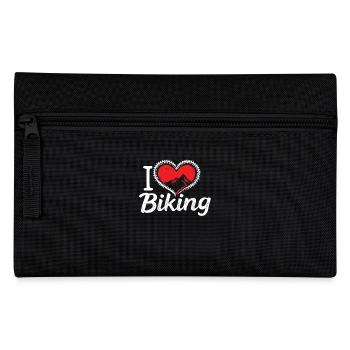 I Love Biking Bicycle Cycling Gravel Bike Mtb - Pencil Case - black - Front
