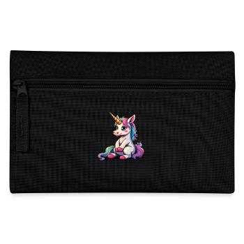 Mignon Licorne Idée Cadeau Magique Licorne Fans - Trousse - noir - Devant
