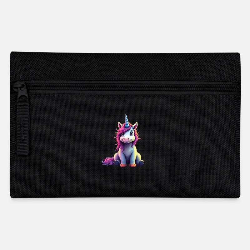 Süßes Einhorn Magische Geschenkidee Einhorn Fans - Federtasche - Schwarz