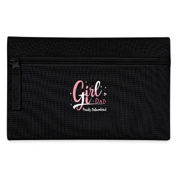 fille papa fièrement surpassé en nombre fille papa père papa - Trousse - noir - Devant