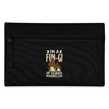 Pilzsammler Lustiger Morcheln - Federtasche - Schwarz - Vorne