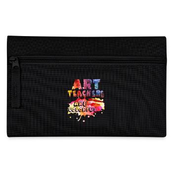 Art Teachers Are Colorful - Pencil Case - black - Front