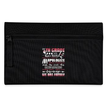 Things About 4th Grade Teacher - Pencil Case - black - Front