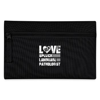 Love Speech Language Pathologist - Pencil Case - black - Front