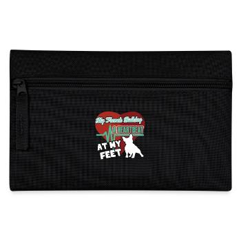 French Bulldog Heartbeat - Pencil Case - black - Front