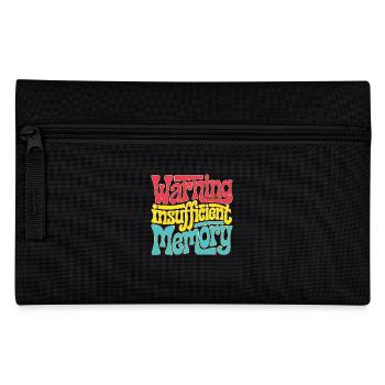 Warning Insufficient Memory 5 - Federtasche - Schwarz - Vorne