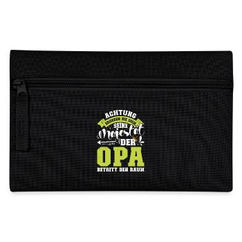 Opi ACHTUNG ERHEBEN SIE SICH OPA BETRITT DEN RAUM - Federtasche - Schwarz - Vorne