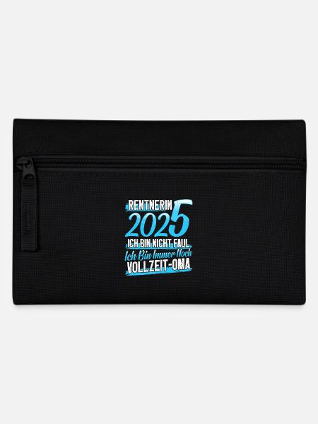 RENTNERIN 2025 VOLLZEIT OMA Lustiges Großmutter - Federtasche - Schwarz