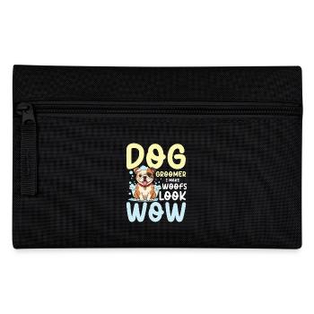 Dog Groomer I Make Woofs Look Wow für einen - Federtasche - Schwarz - Vorne