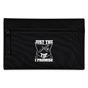 Just The Tip I Promise Witziges Tattoo-Motiv - Federtasche - Schwarz - Vorne
