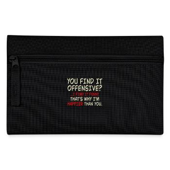 Trouvez-vous cela offensant ? Je pense que c’est drôle - Trousse - noir - Devant