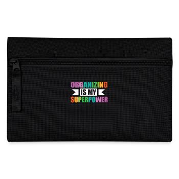 L’organisation est mon superpouvoir Bunte - Trousse - noir - Devant