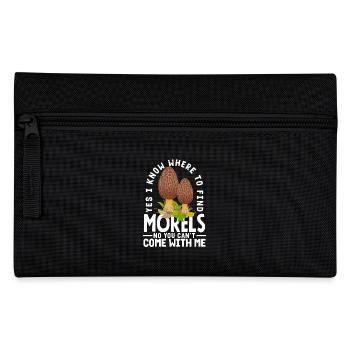 Ja, Ich Weiß Wo Morcheln Zu Finden Sind - Federtasche - Schwarz - Vorne
