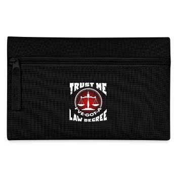 Lawyer Trust Me I've Got A Law Degree - Pencil Case - black - Front