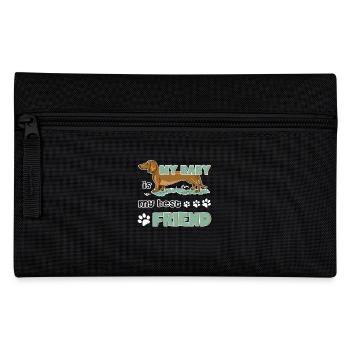 Dachshund Is My Best Friend - Pencil Case - black - Front