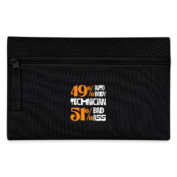 49% Car Mechanic 51% Bad Ass Humor - Pencil Case - black - Front