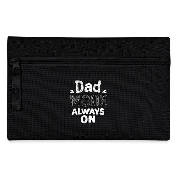 Dad Mode Always On Lustiger Papa Spruch Väter - Federtasche - Schwarz - Vorne