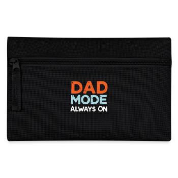 Dad Mode Always On Lustiger Papa Spruch Väter - Federtasche - Schwarz - Vorne