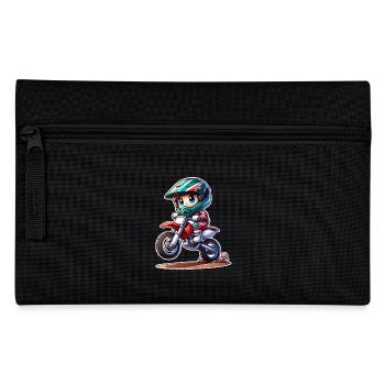 Motocross - Federtasche - Schwarz - Vorne