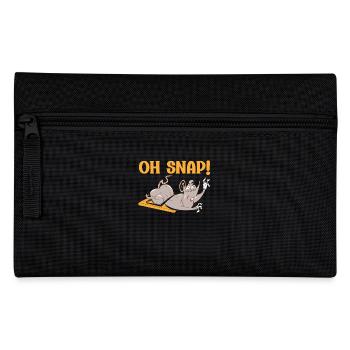 Oh Snap Souris Drôle Dessin Animé Humour Graphique Pour - Trousse - noir - Devant