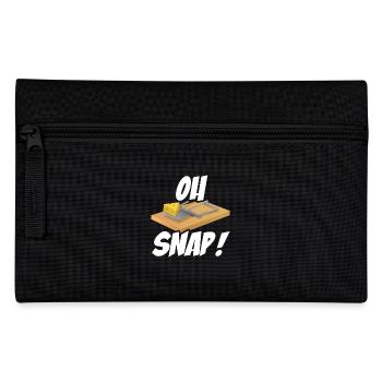 Oh Snap Lustiger Cartoon Stil Mit Mausefalle - Federtasche - Schwarz - Vorne