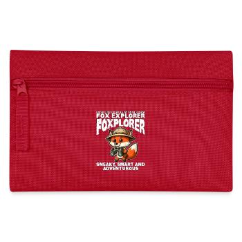 SNEAKY, SMART AND ADVENTUROUS - FOX EXPLORER - Pencil Case - red - Front