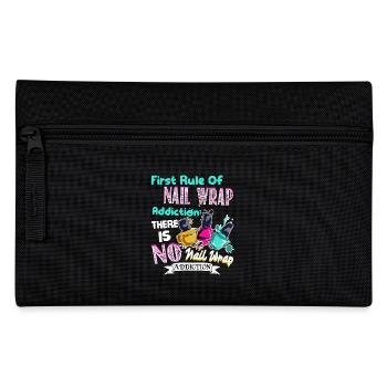 Nail Artist First Rule Of Nail Wrap - Pencil Case - black - Front
