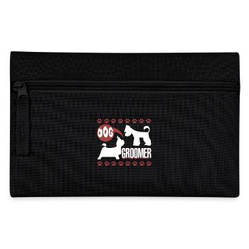 Cute Dog Groomer - Pencil Case - black - Front