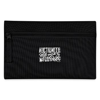 Auctioneer Will Work For Beer - Pencil Case - black - Front