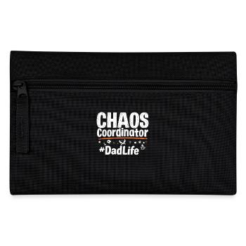Coordinateur du chaos #DadLife drôle de papa disant - Trousse - noir - Devant