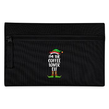Je suis l’amoureux du café Chemise elfe assortie famille - Trousse - noir - Devant