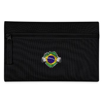 Drapeau brésilien Force Fierté - Trousse - noir - Devant