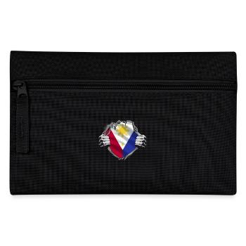 Philippinische Flagge Stolz - Federtasche - Schwarz - Vorne