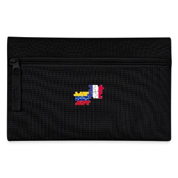 Venezuela Frankreich Flagge Franzose Venezolaner - Federtasche - Schwarz - Vorne
