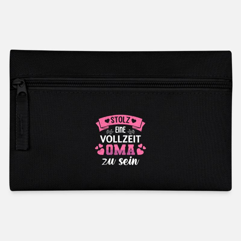 Omi STOLZ EINE VOLLZEIT OMA ZU SEIN Lustiges - Federtasche - Schwarz