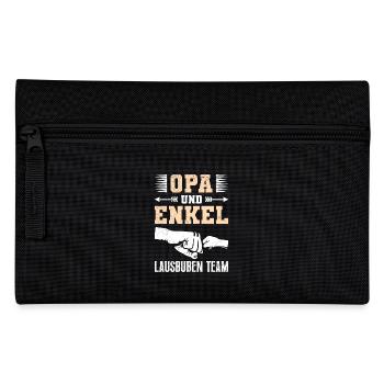 OPA UND ENKEL LAUSBUBEN TEAM Lustiges Opi - Federtasche - Schwarz - Vorne