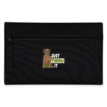 Just Throw It Dog Lover Design With - Pencil Case - black - Front