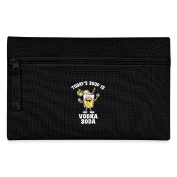 La soupe d’aujourd’hui est la vodka soda drôle de dicton pour - Trousse - noir - Devant