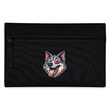 Hund - Federtasche - Schwarz - Vorne