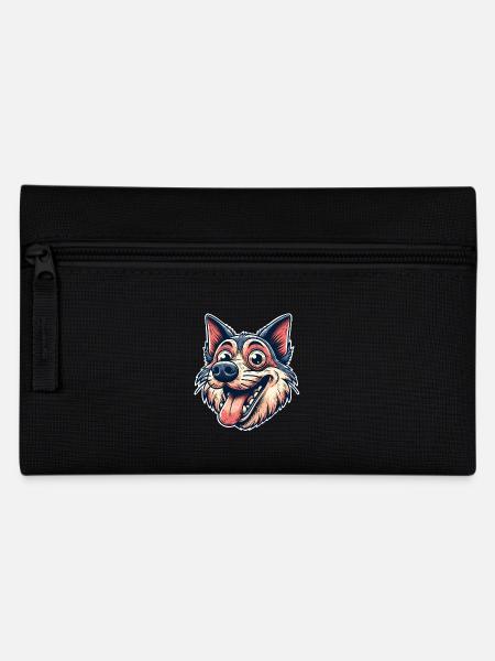 Hund - Federtasche - Schwarz