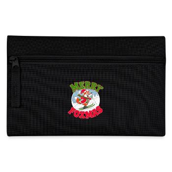 Merry Foxmas Fox Ski Vacances de ski Funny Ski - Trousse - noir - Devant